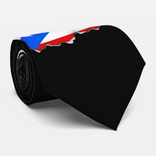 Gravata Bandeira porto-riquenha clássica