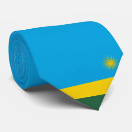 Gravata Bandeira Ruandesa (Ruanda) (País Africano)
