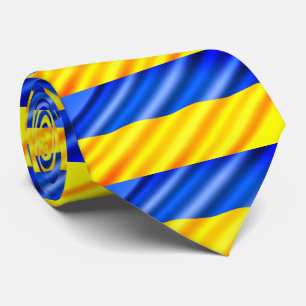 Gravata Bandeira Ucraniana - Paz - Apoio à Liberdade