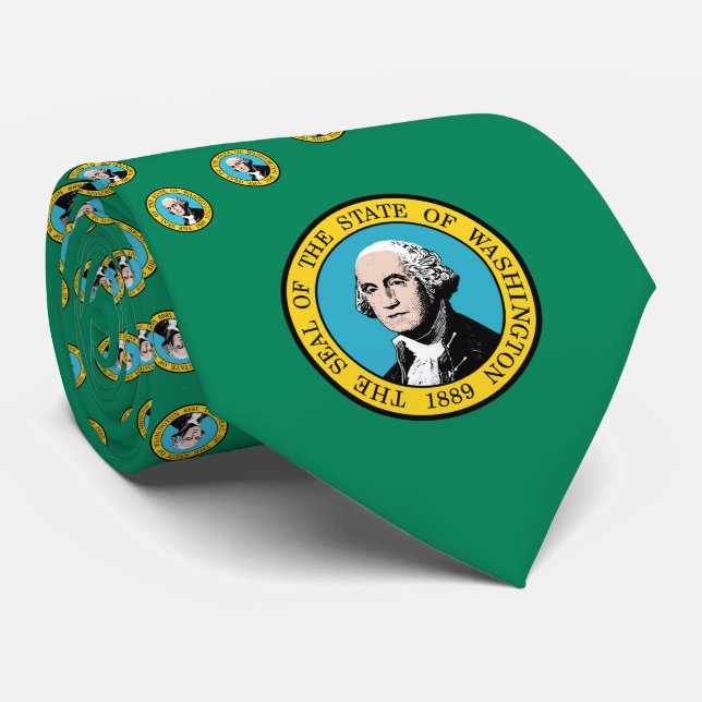Gravata Bandeira Washington, Bandeira de Washington (Rolled)