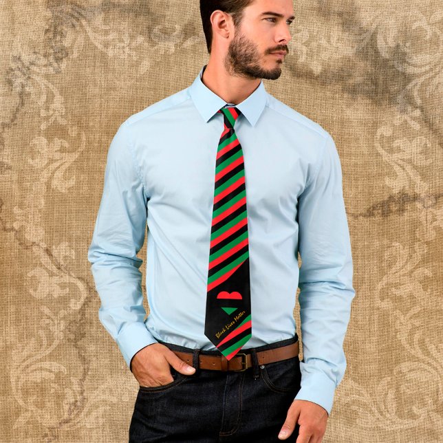 Gravata Bandeiras Pan-Africanas - Símbolo de Bandeira da U (Criador carregado)