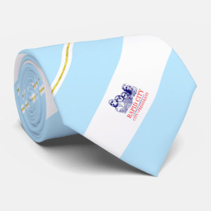 Gravata Bandeja de Neck Tie, bandeira da Cidade Rápida (Da
