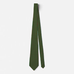 Gravata Bangladesh Flag Hearts Tie