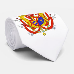 Gravata Banner branco vermelho Grão-Ducado da Toscana