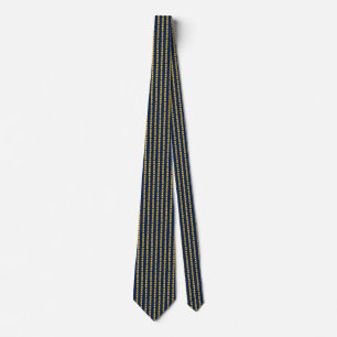 Gravata Barbados Flag Hearts Tie