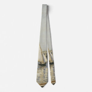 Gravata Barcos à vela na Argentina por Gustave Caillebotte