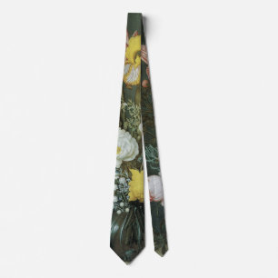Gravata Barroco Antigo, Buquê de Flores em Vaso de Vidro