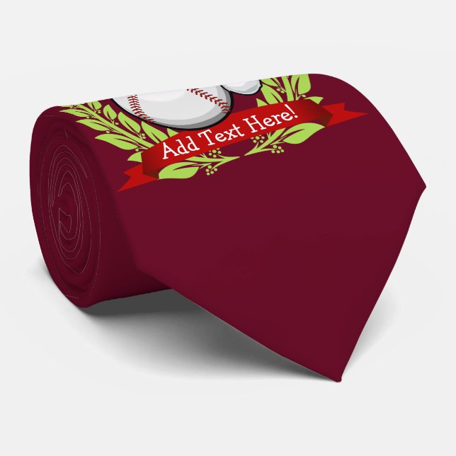 Gravata Basebol com um chapéu do papai noel do estilo do (Rolled)