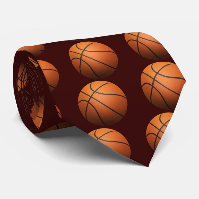 Gravata Basquete - Efeito 3D (Rolled)