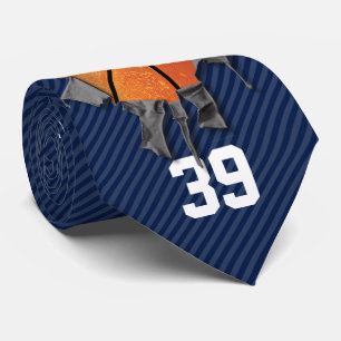 Gravata Basquetebol rasgado (escuro/personalizado)