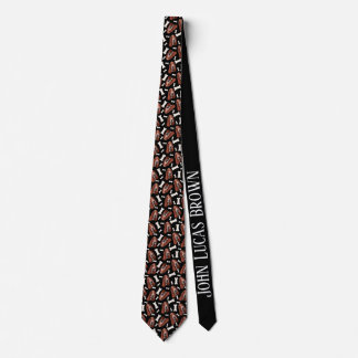 Gravata Basset Hound Print Neck Tie