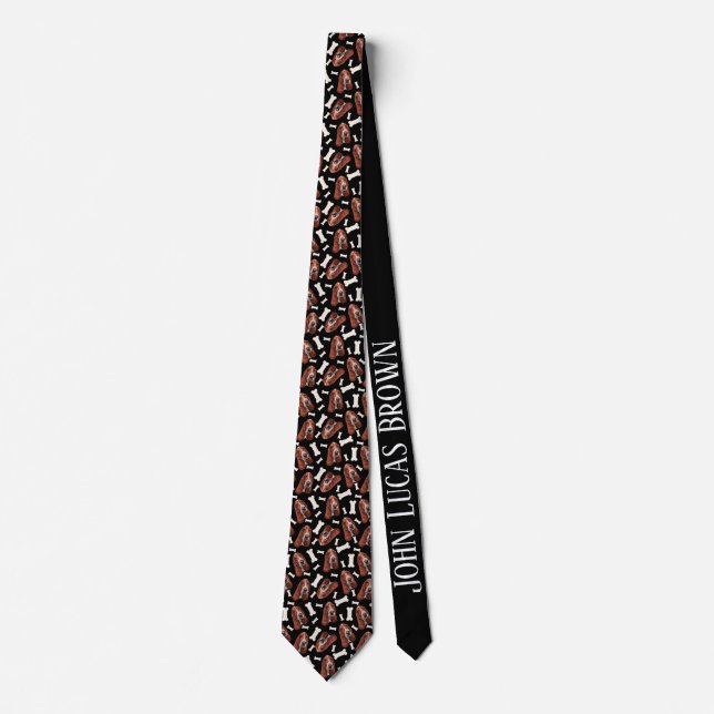 Gravata Basset Hound Print Neck Tie (Frente)