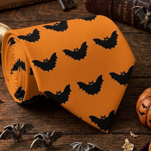 Gravata Bat Negro Halloween