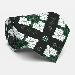 Gravata Batik étnico verde damasco sem emendas