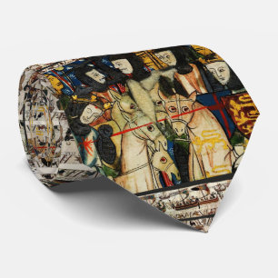 Gravata BAYEUX TAPESTRY 1066 Morte do Rei Harold