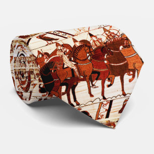 GRAVATA BAYEUX TAPESTRY NORMAN ARMY, KNIGHTS HORSEBACK