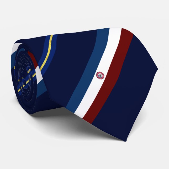 Gravata Bayonne (Nova Jersey), bandeira da cidade, Neck Ti (Rolled)