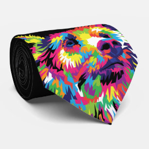 Gravata Bear Spirit Pop Art