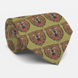Gravata Bears Team Mascot Futebol Necktie
