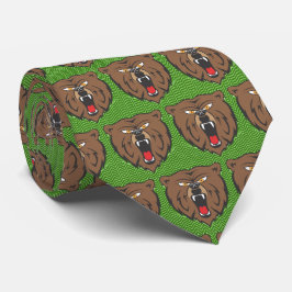 Gravata Bears Team Mascot Futebol Necktie