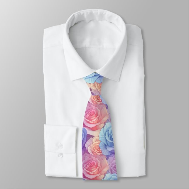 Gravata Beautiful Mens Fashion Rose Floral (Amarrado)