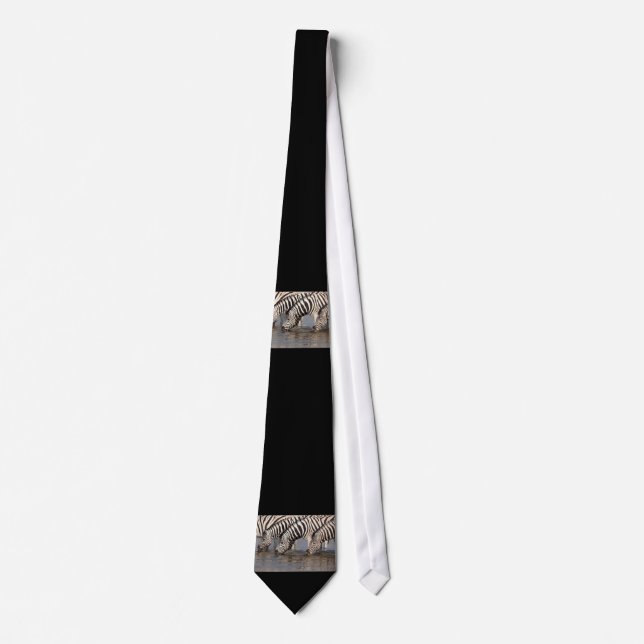 Gravata Bebendo Zebras (Frente)
