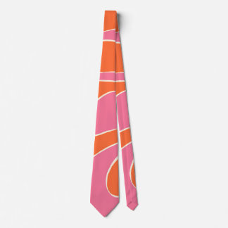 Gravata Bei e Fluxo 2 em Rosa, Laranja e Creme