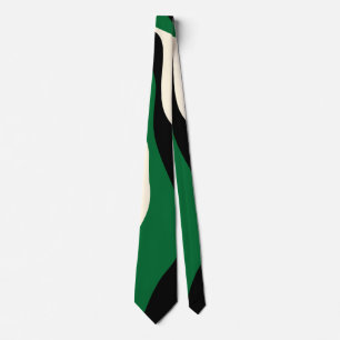 Gravata Bei e Fluxo 4 em Verde, Creme e Preto