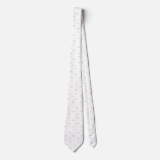 Gravata Beige e White Seashells e Starfish Beach tie