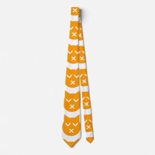 Gravata Beijo com o gato fechado de Emoji dos olhos