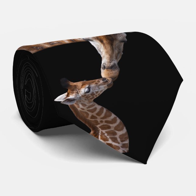 Gravata Beijos de Girafa Empatam (Rolled)