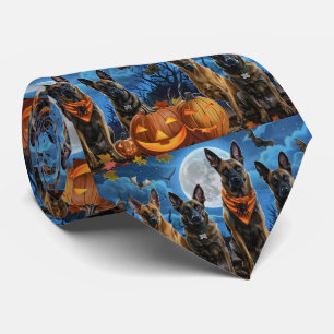 Gravata Belga Malinoi Halloween Spooky