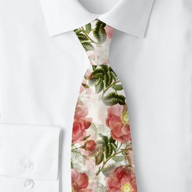 Gravata Belo Delicado Aquarela Flores De Capoeira (Criador carregado)