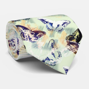 Gravata Belo na moda de borboleta colorido