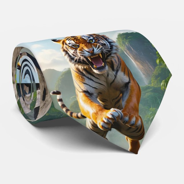 Gravata Bengal Tiger (Rolled)