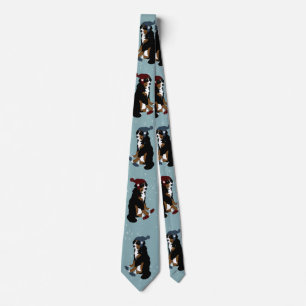 Gravata Bernese Mountain Dog Tie