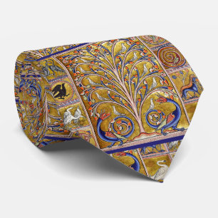 GRAVATA BESTIÁRIO MÉDIO, AVES NA ÁRVORE DA VIDA,DRAGÕES