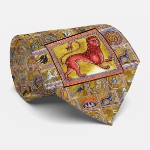 GRAVATA BESTIÁRIO MÉDIO ESTRANHO,LEOPARD,ANIMAIS FLORESTAI