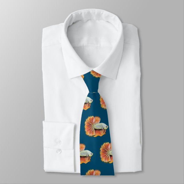 Gravata Betta Fish Neck Tie (Amarrado)