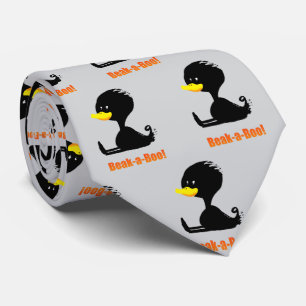 Gravata Bico-a-Bico! Pato de Desenho Animado Fofo com Troc