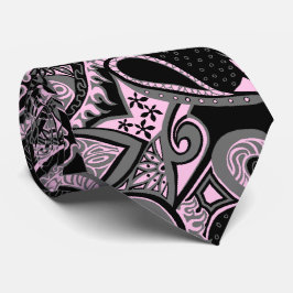 Gravata Bilateral floral de Paisley da viagem da onda