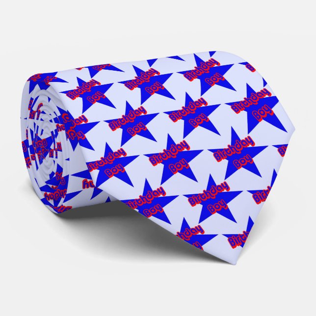 Gravata Birthday Boy Humorous (Rolled)