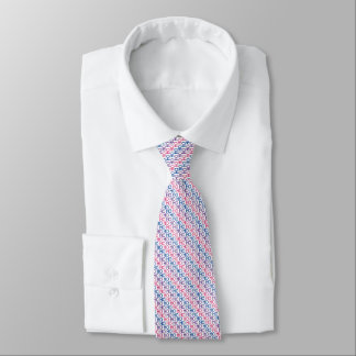 Gravata Bisexual Pride Ho Ho Ho Pattern Tie