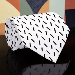 Gravata Black and White Custom Necktie