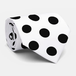 Gravata Black and White Racing Silks Polka Dot Derby