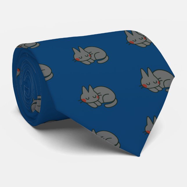 Gravata Black cat (Rolled)
