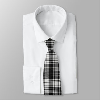 Gravata Black Plaid