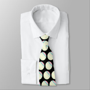 Gravata Black Retro Dots Tie