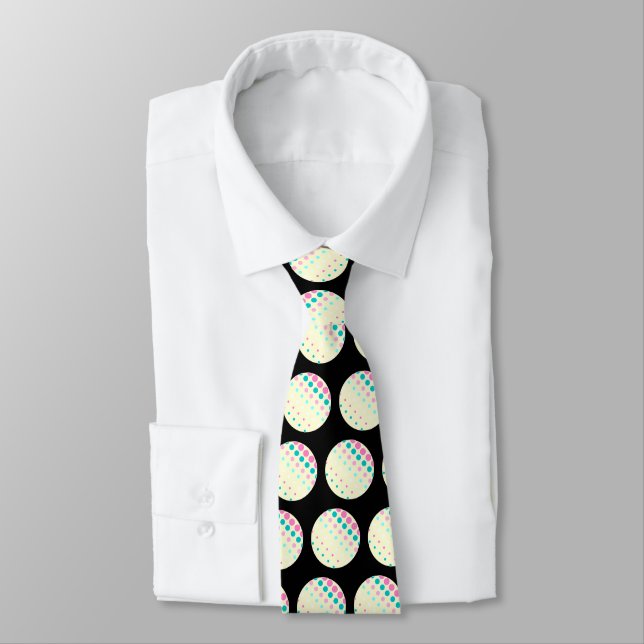Gravata Black Retro Dots Tie (Amarrado)
