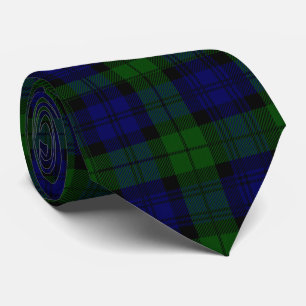 Gravata Black Watch Tartan Blue Green Xadrez